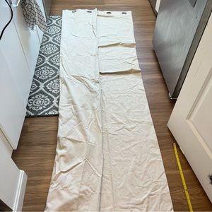 Two 53x98 Tan ikea light filtering curtains